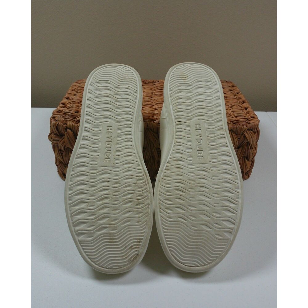 Hey Dude Karina Duo Classic Sneakers Womens 9 White Mauve Court Tennis Shoes - Picture 9 of 11